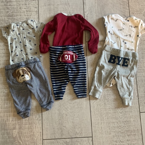 Bundle - 3 sets of bodysuit pant sets - Picture 2 of 5